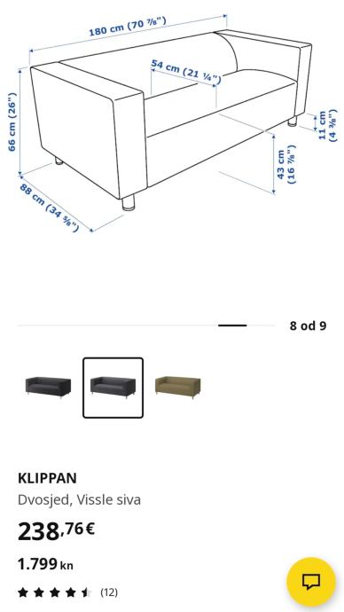 Kauč Klippan IKEA