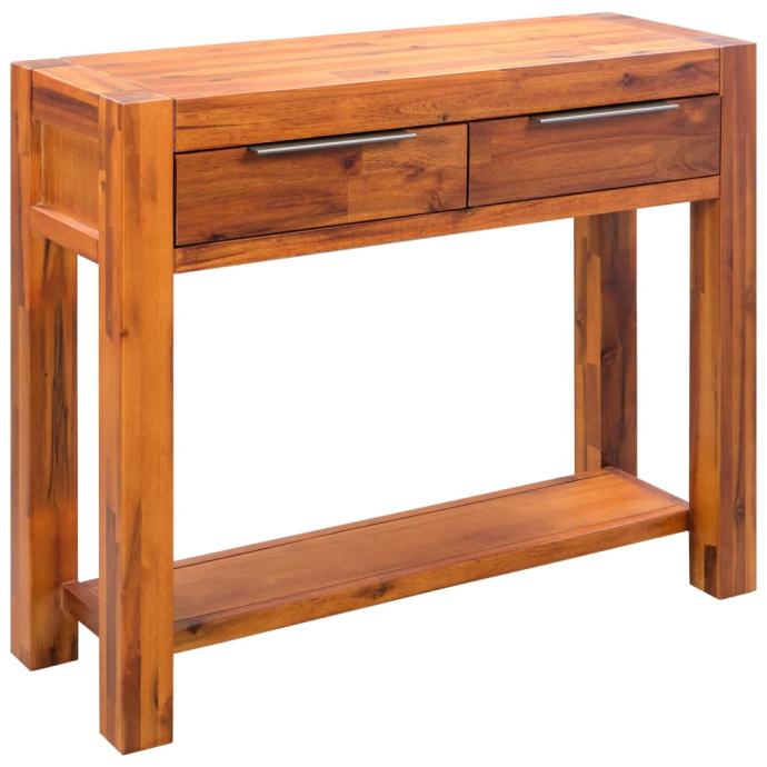 Konzolni stol od masivnog drva akacije 86 x 30 x 75 cm - NOVO