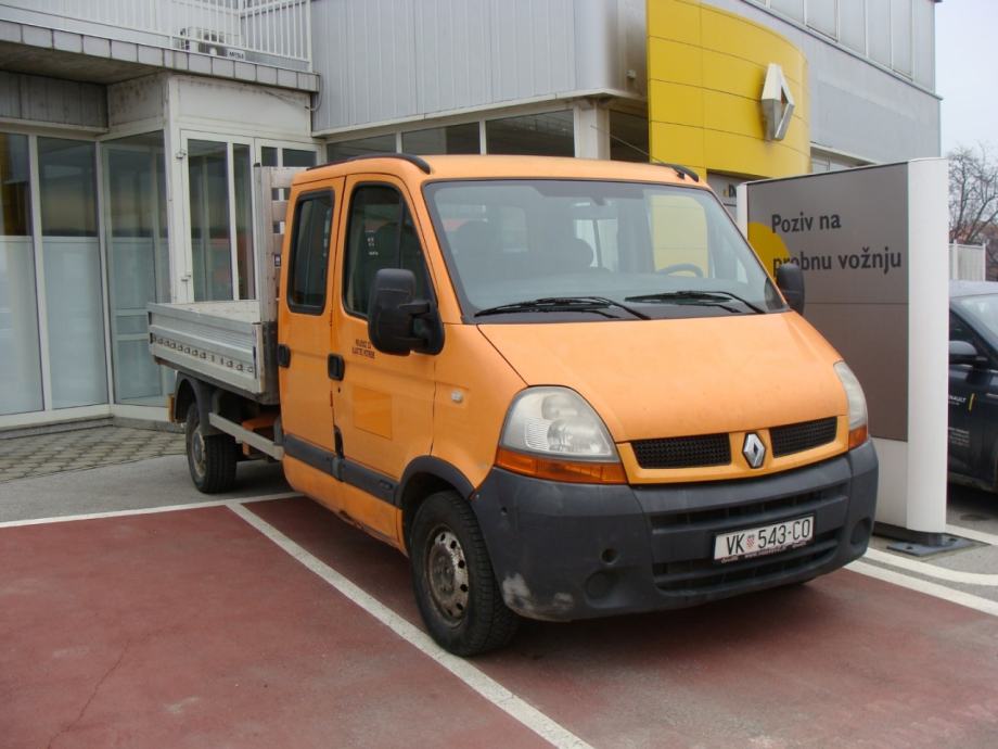 Renault Master Šasija 2,5 dCi dupla kabina, sanduk, 2006 god.