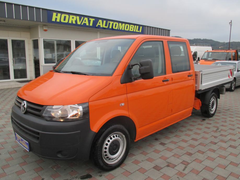 VW T5 DoKa Sanduk 2,0 TDI; Klima; 101 tkm; ESP; Webasto; Kuka; Garanc., 2014 god.