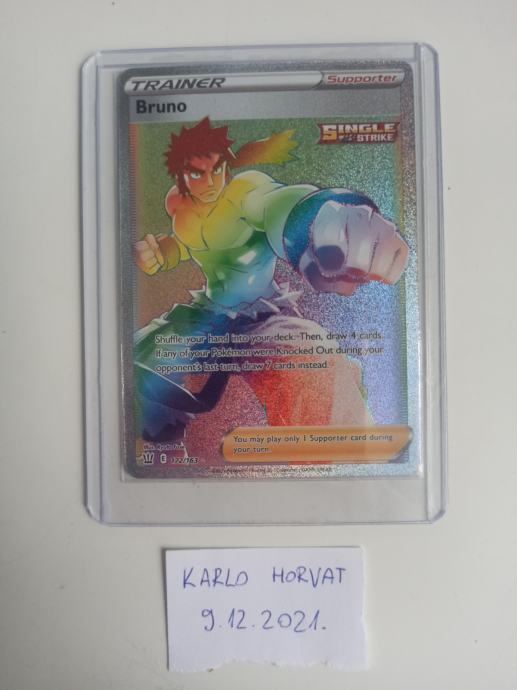 Pokemon TCG - Bruno - rainbow rare (NM-M)