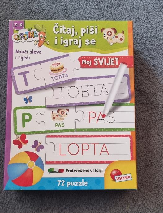 Edukativna igra Carotina - čitaj,piši i briši