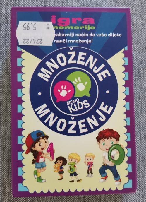 KARTE "IGRA MEMORIJE"-MNOŽENJE