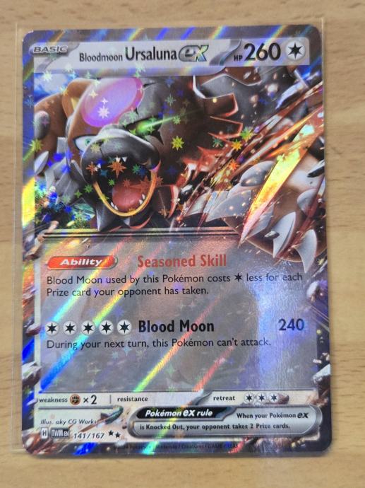 Pokemon karta - Bloodmoon Ursaluna ex (TWM 141/167)