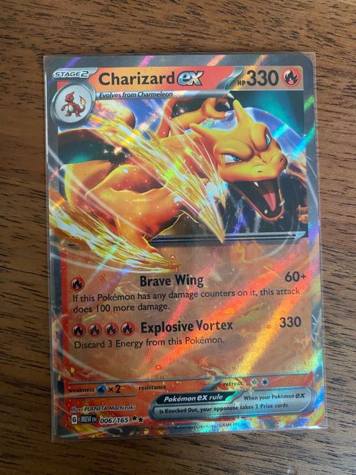 Pokemon karta Charizard ex