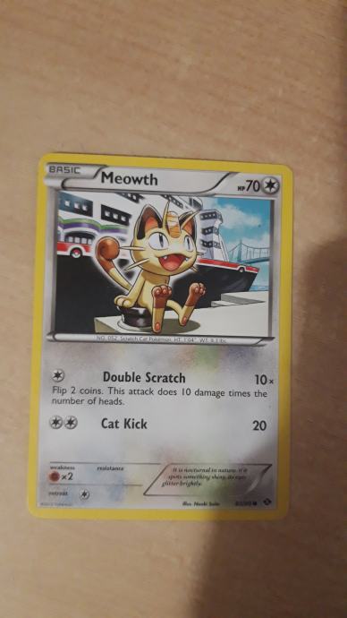 Pokemon karta Meowth