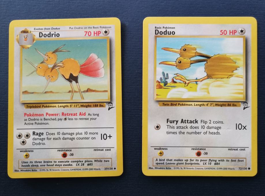 Pokemon karte - Dodrio i Doduo