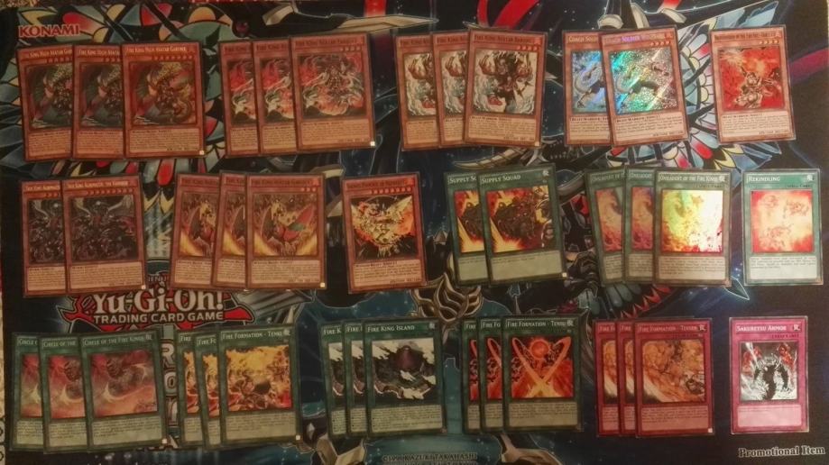 Yu-Gi-Oh! FIRE KING DECK (Yugioh karte)