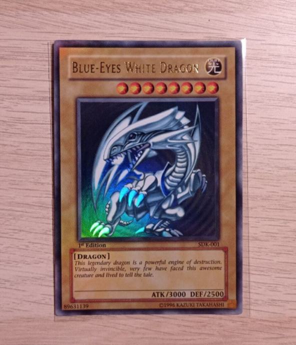 Yugioh 2002 Blue Eyes White Dragon Sdk 001 1st Edition Ultra Rare 8152