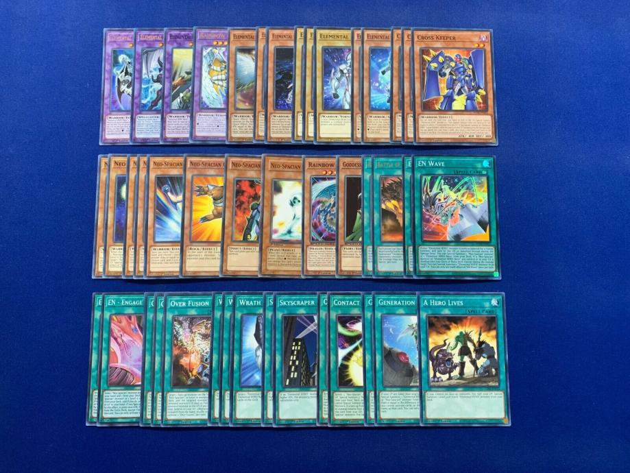 Yugioh karte Jaden Yuki Elemental Hero- Neo Spacian deck