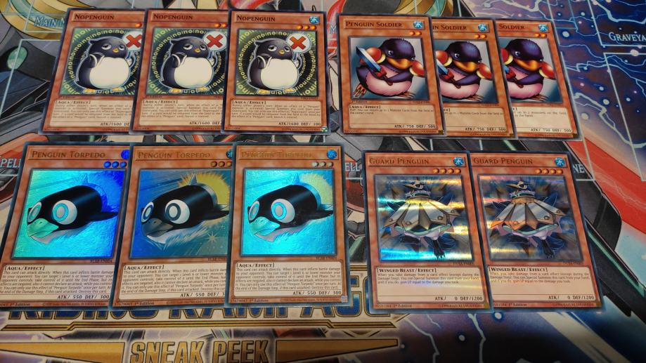 Yugioh Penguin Rio Kastle Complete Deck 42 Cards