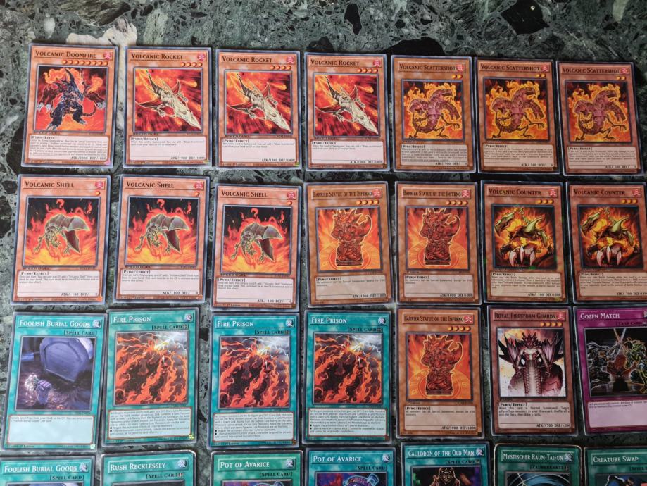 Yugioh karte Volcanic deck