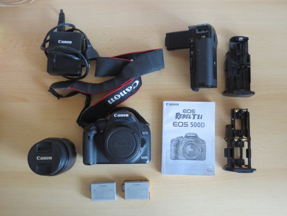 Canon EOS 500D DSLR fotoaparat + 18-55mm kit objektiv PRILIKA