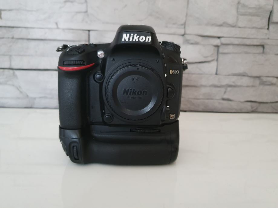 NIKON D610 + Battery grip MB - D14 + 2X EN - EL15A