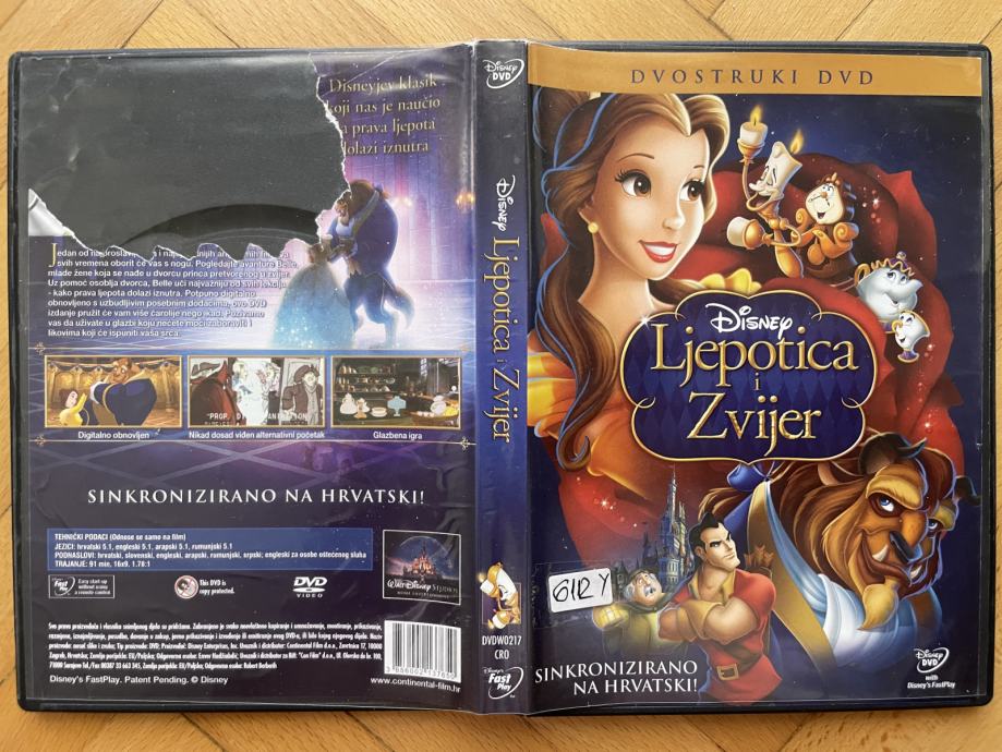 237.Disney klasik iz1991.na2DVDa Ljepotica i Zvijer = Beauty a.t.Beast