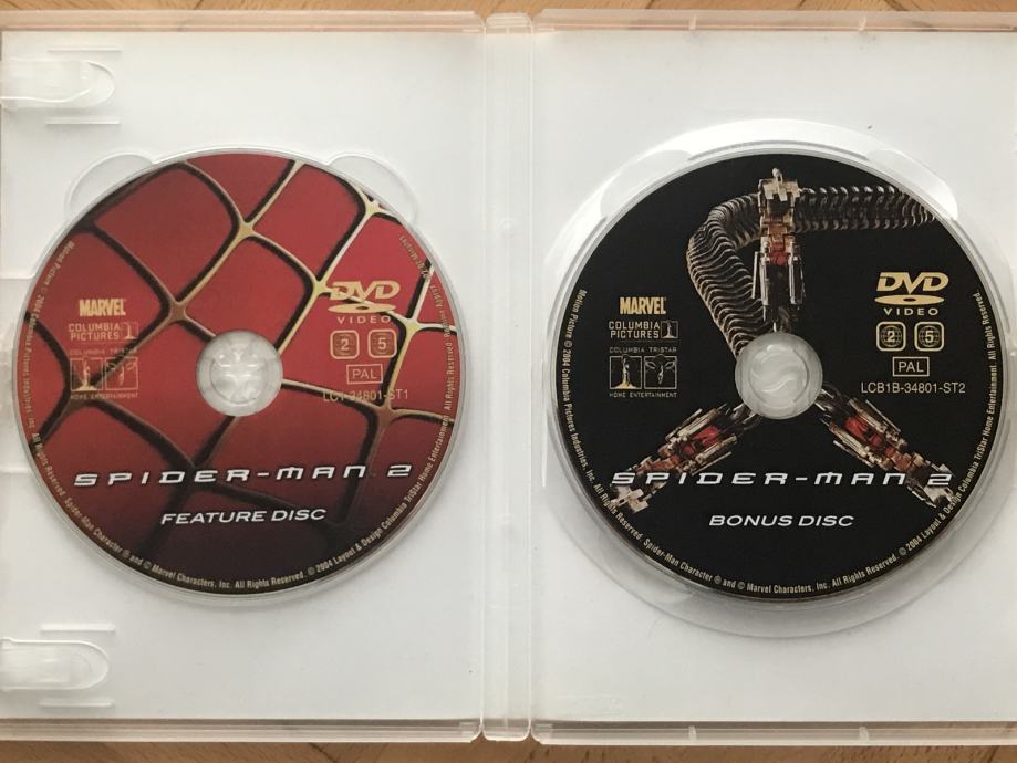 2x DVD-a Spider-Man 2 (2004) = SpiderMan II | feature i bonus disc