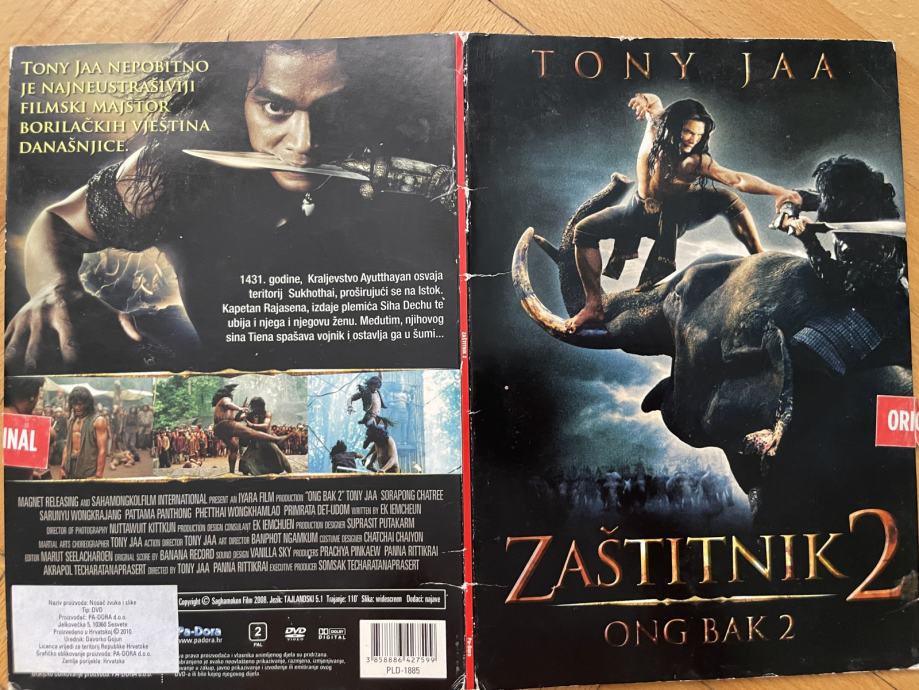 3x DVD-a s 3filma: Zaštitnik  = Ong Bak 1 2 3 / Tony Jaa / tajlandski