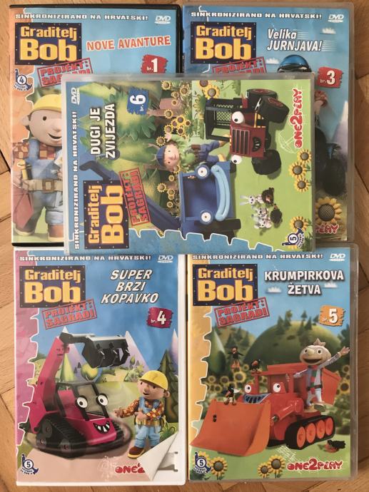 3x DVD-a Bob graditelj / DVD-ovi: 1, 4 i 5