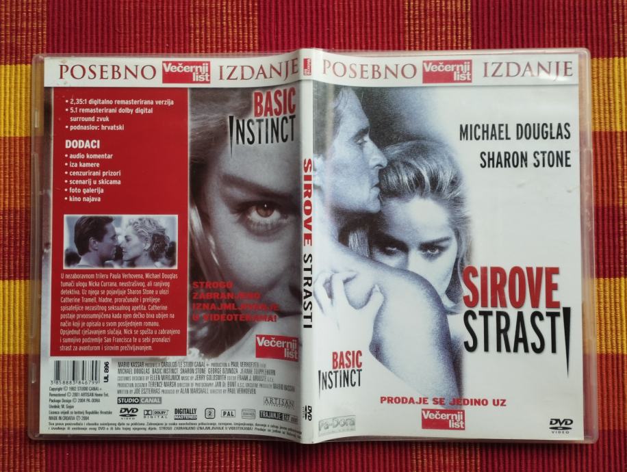 Basic Instinct / Sirove strasti   DVD