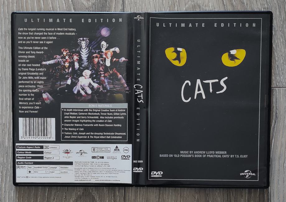 Cats : The Musical - Ultimate Edition (2xDVD, 1998)