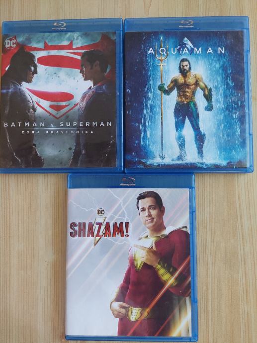 DCEU Blu-Ray filmovi, Batman v Superman, Aquaman i Shazam