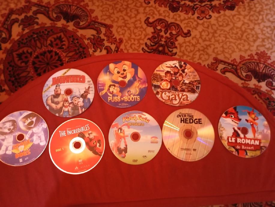 Dvd crtići original bez kutije za 1euro