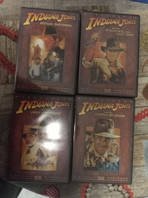 DVD Indiana Jones kolekcija+bluray gratis