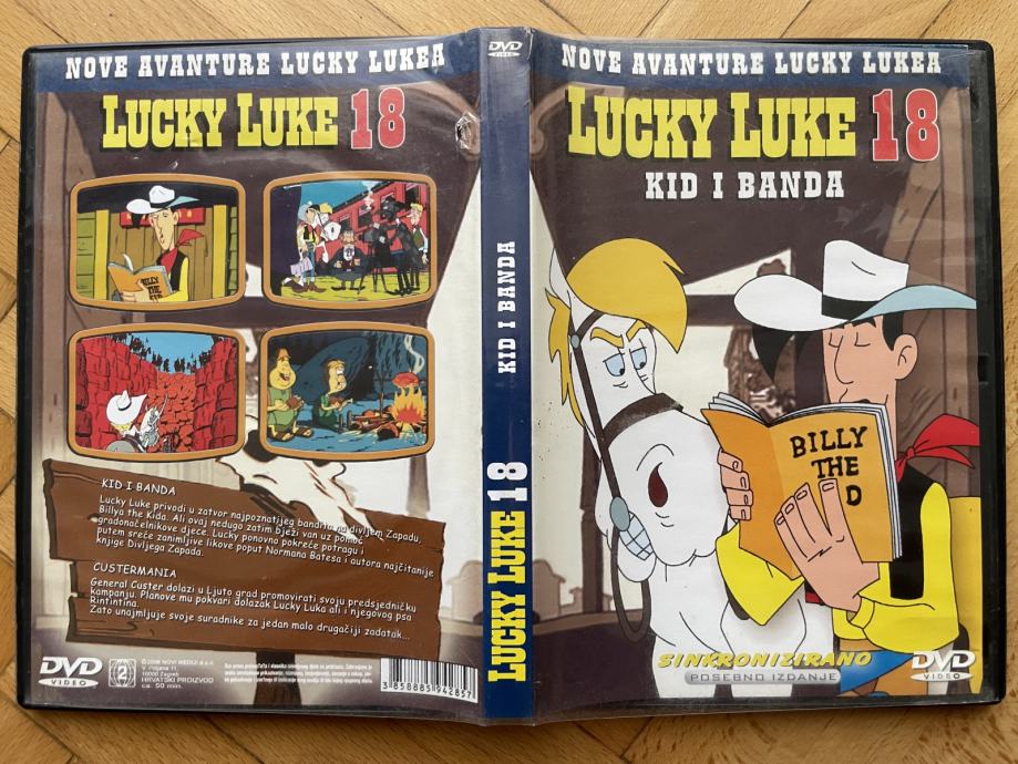 DVD Lucky Luke 18 / 2 epizode: Kid i banda + Custermania