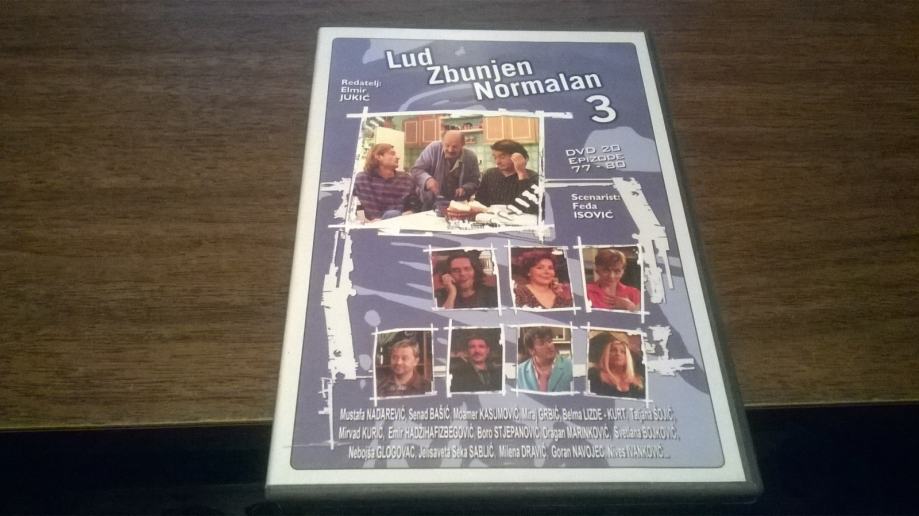 DVD LUD ZBUNJEN NORMALAN 3 DVD 20 EPIZODE 77-80