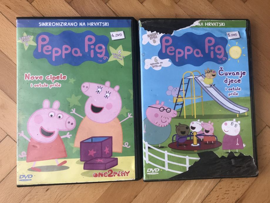 5x DVD-a iz 2008. Peppa Pig (2003.) DVD-i: 1 4 5 6 7 / sinkronizirano