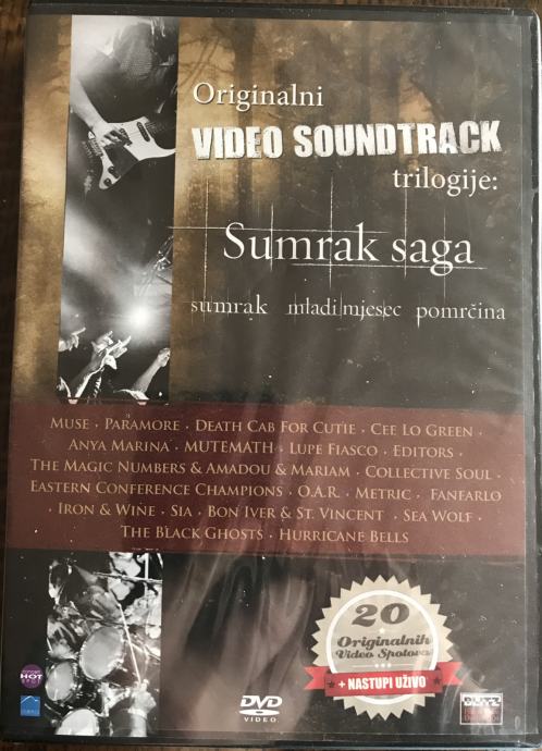 DVD Sumrak saga - glazba iz filmova (video spotovi)