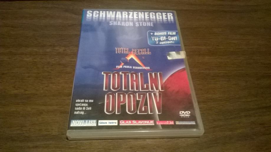 DVD TOTALNI OPOZIV SCHWARZENEGGER SHARON STONE TOTAL RECALL