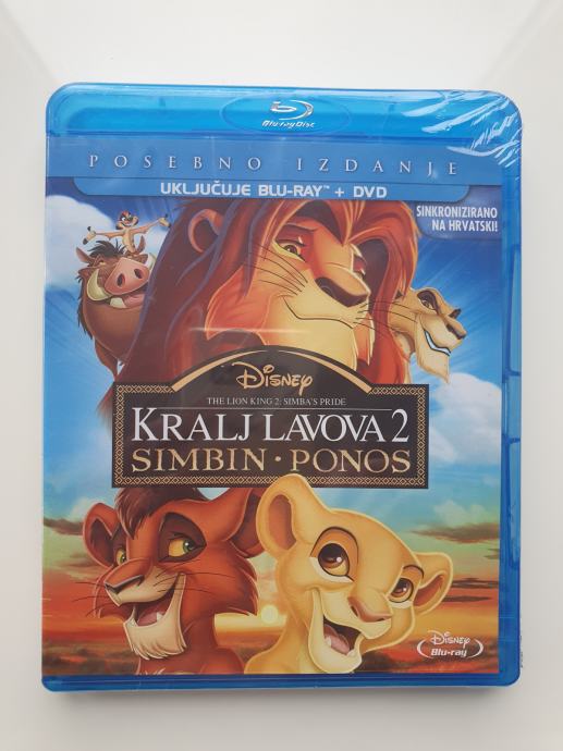 Kralj lavova 2 Simbin ponos- DVD + Blu-Ray - Dijamantno izdanje - NOVO