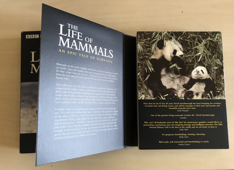 Life od Mammals DVD box set, David Attenborough