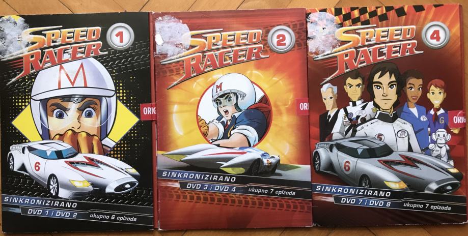 8 novih neraspakiranih DVD-a Speed Racer (2008.)/DVD-ovi iz 2014./Pula