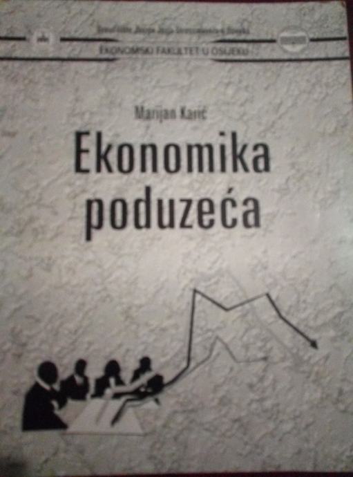 Ekonomika poduzeća, Marijan Karić - 2003. godina