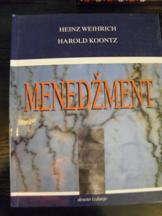 Heinz Weihrich/Harold Koontz "MENEDŽMENT"