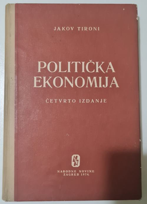 Jakov Tironi - Politička ekonomija