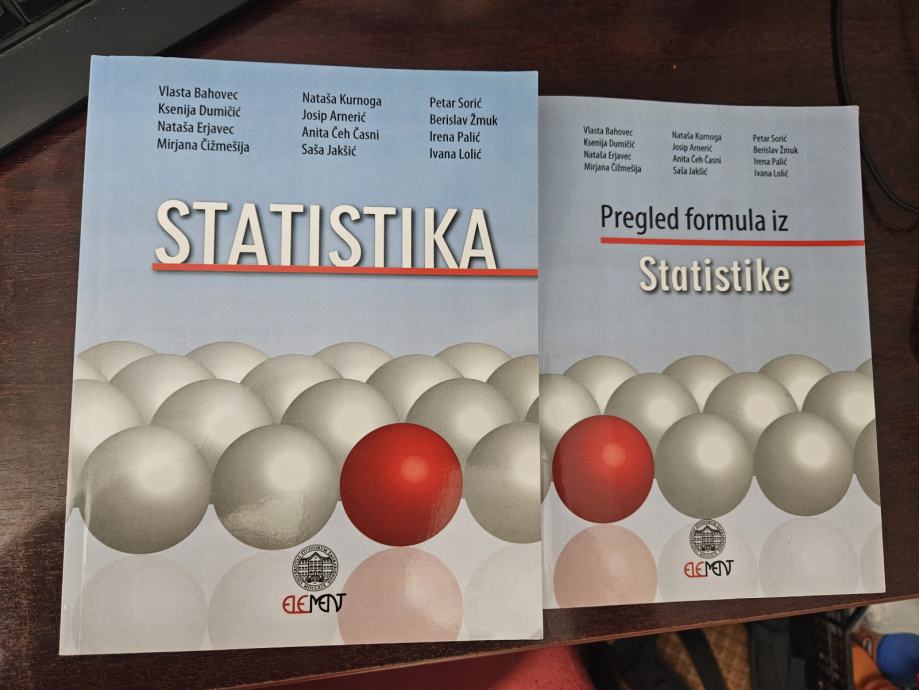 Statistika- knjiga + formule_ Novo!!!