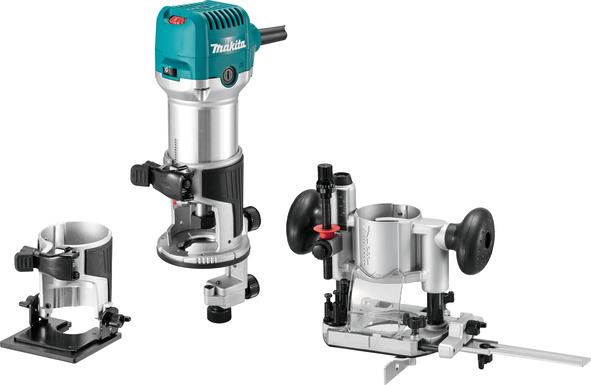 MAKITA SET JEDNORUČNA GLODALICA RT0702CX2 (710W, 10.000-34.000 min-1)