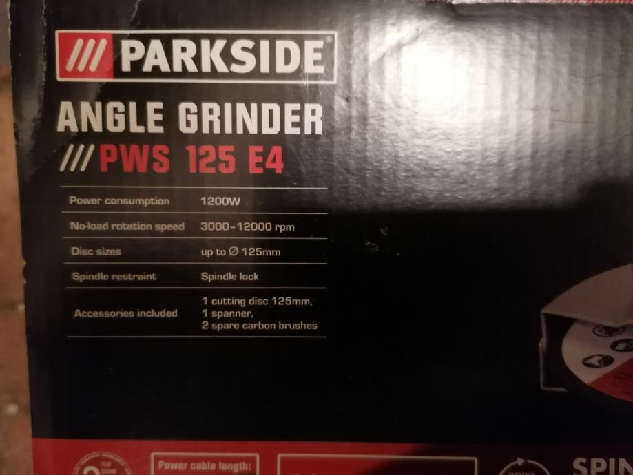 Nova Parkside Brusilica PWS 125 E4