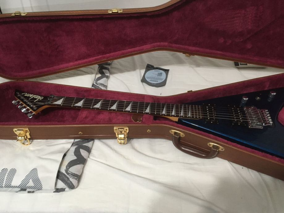 Jackson King V KVX10 Cobalt Blue Swirl