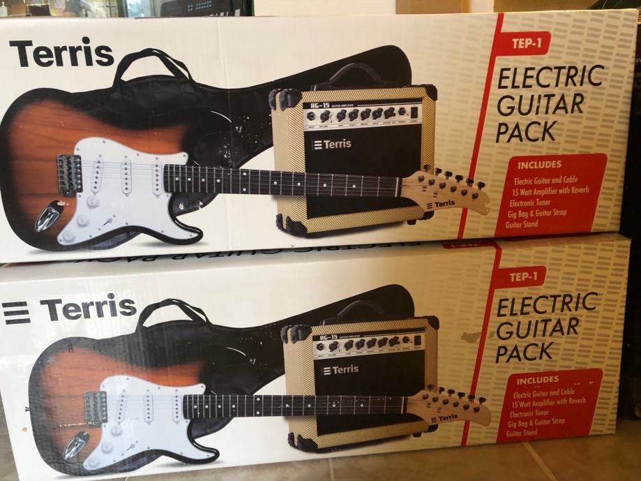 Paket električna gitara +pojačalo + pribor