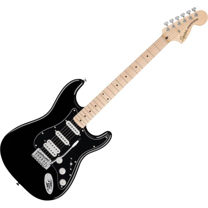 SQUIER FSR AFF STRAT HSS MN BPG BLK