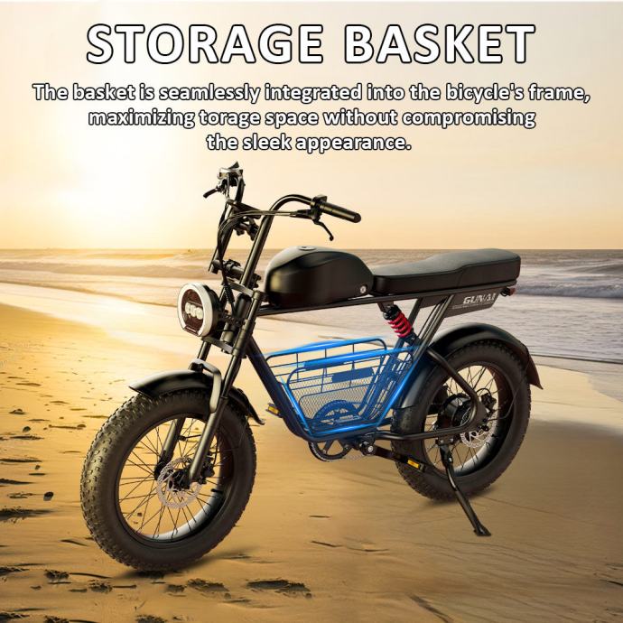 GUNAI-T All-Terrain e-bike, 1000W, 20Inch, domet do 120km, 60km/h NOVO