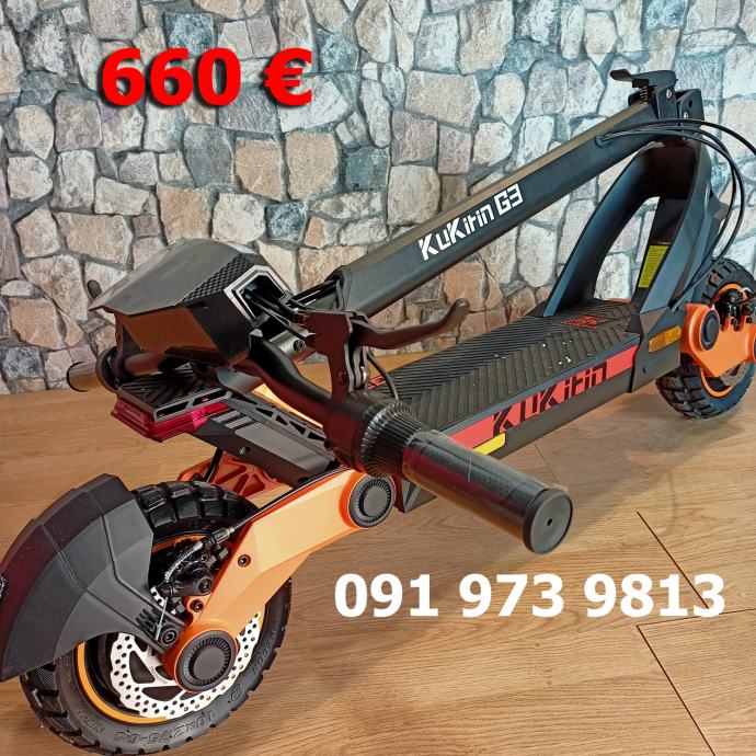 KuKirin G3 Električni Bicikl Romobil Skuter Motor Punjiva Baterija 52V