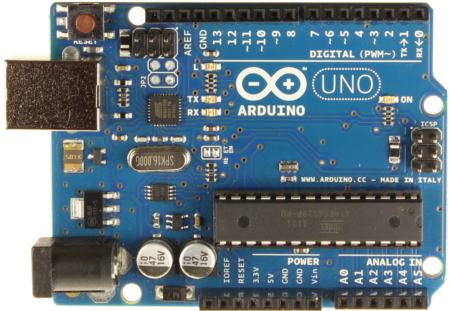 Arduino Uno R3 i Ethernet Shield + protoboard