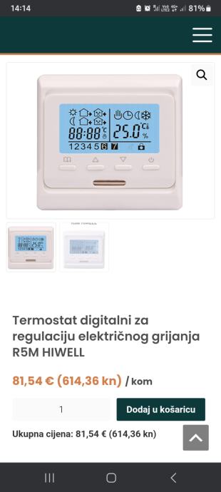 Digitalni termostat