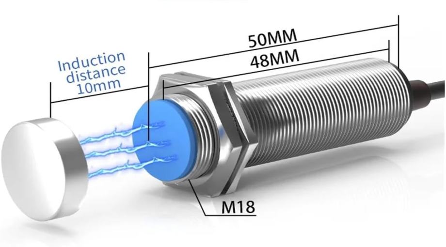 SENZOR MAGNETNI INDUKTIVNI M18 2 ŽICE NO / NC AC 90-220V