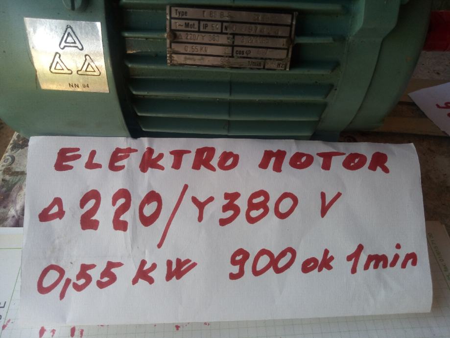 Sever elektromotor 220V/0.55 kW